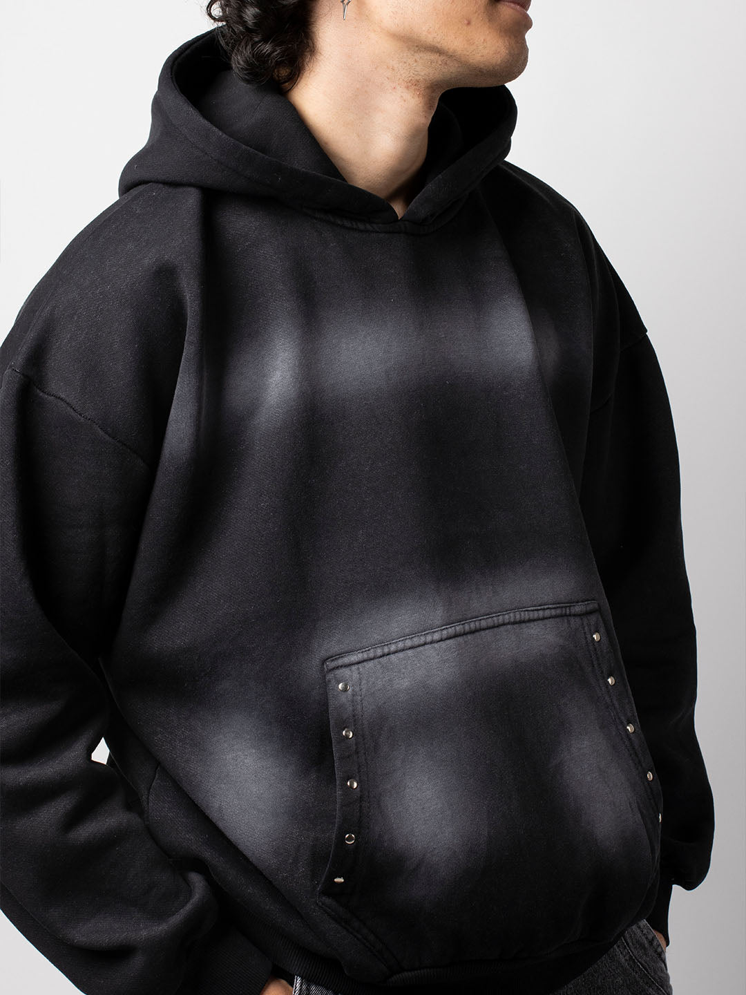 Black Static Hoodie
