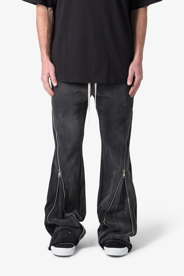 Zipper Flare Sweatpants