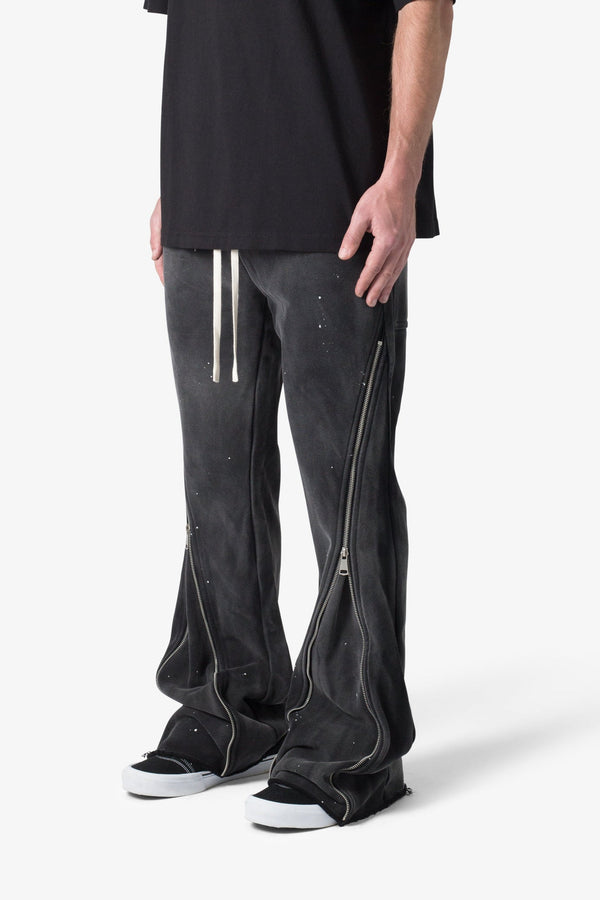 Zipper Flare Sweatpants