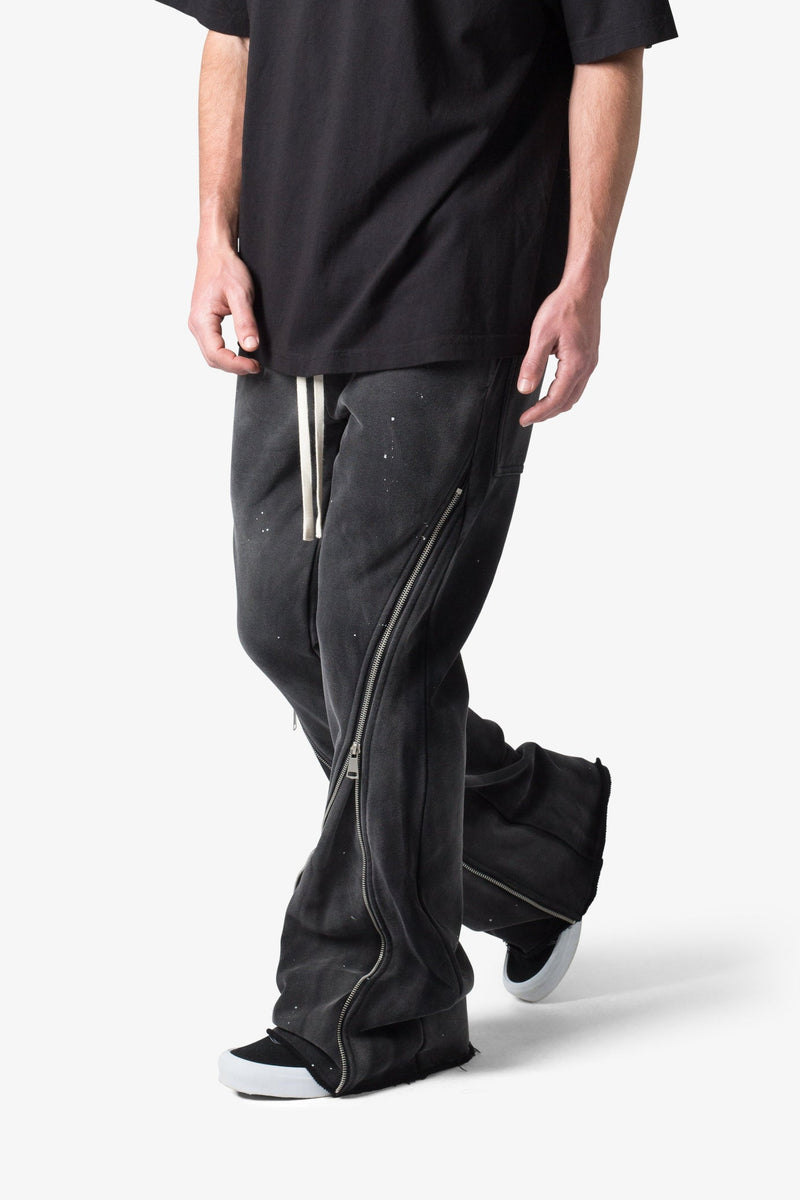 Zipper Flare Sweatpants