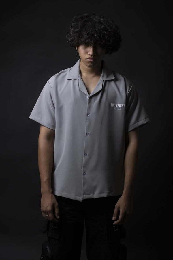 Slate Grey Bowling Shirt